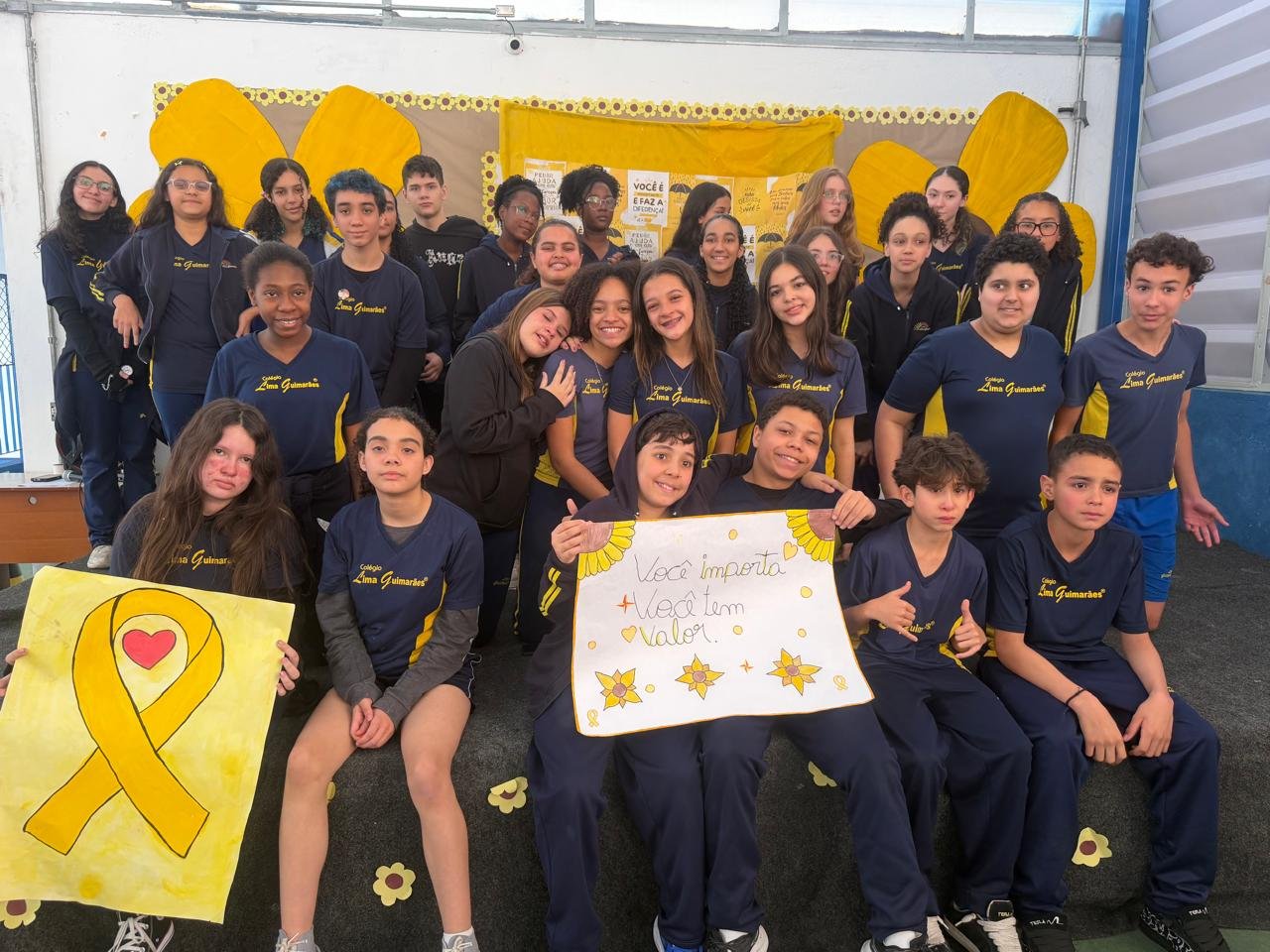 Ação do Setembro Amarelo na escola